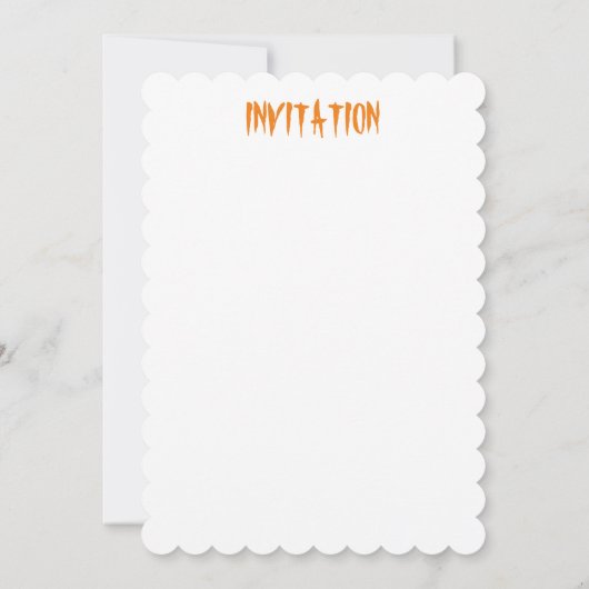 ゴースト スプーキーとクリーピー かわいいモンスター 招待状 (裏面)