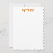 ゴースト スプーキ―とクリ―ピ― かわいいモンスター 招待状 (裏面)