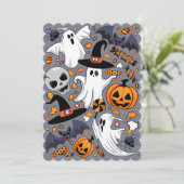 ゴースト スプーキ―とクリ―ピ― かわいいモンスター 招待状 (スタンド正面)