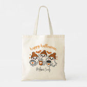ゴースト ハッピー ハロウィン キャンディ トートバッグ (裏面)