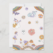 ゴースト ハロウィン グルーヴィー 誕生日 Let's Go ゴースト 招待状 (裏面)