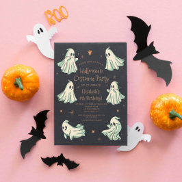 ゴースト ハロウィン スプークタクラー コスチューム 誕生日パーティー 招待状