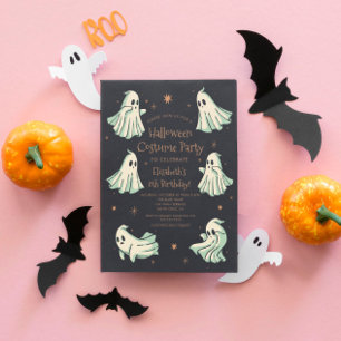 ゴースト ハロウィン スプークタクラー コスチューム 誕生日パーティー 招待状