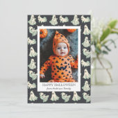 ゴースト ハロウィン 私の最初のブー ベイビー シーズンカード (スタンド正面)