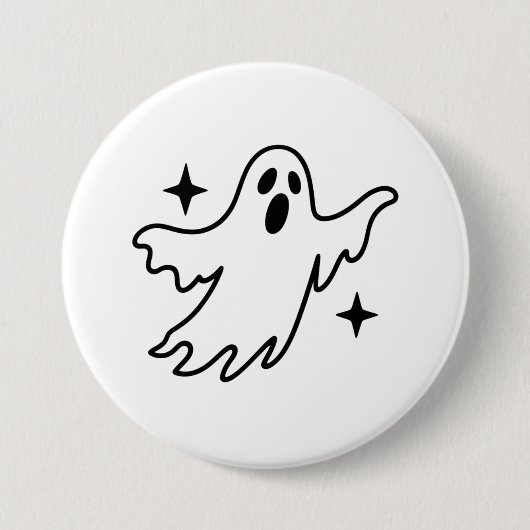 ゴースト ハロウィン 缶バッジ (正面)