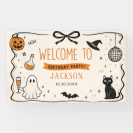 ゴースト ハロウィン 誕生日 横断幕