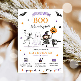 ゴースト ハロウィン 2歳の誕生日 スプークタクラー パーティー 招待状