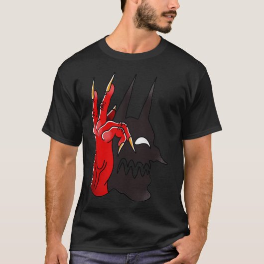 ゴースト ハンドシャドウ クール Tシャツ (正面)