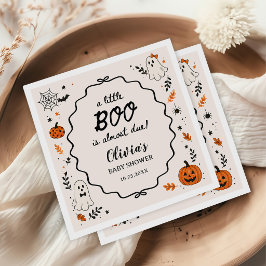 ゴースト リトルブーお届け ハロウィン ベビーシャワー スタンダードカクテルナプキン