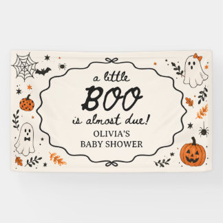 ゴースト リトルブー ハロウィンベビーシャワー 横断幕