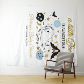 ゴースト リトル ブー ハロウィン ベイビー シャワーの背景 タペストリー (インサイチュ(横))