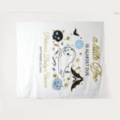 ゴースト リトル ブー ハロウィン ベイビー シャワーの背景 タペストリー (正面(横))