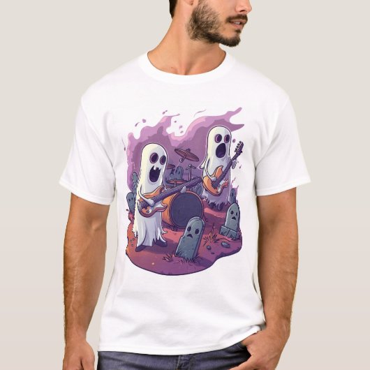 ゴースト ロックバンド Tシャツ (正面)