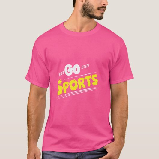 ゴースポーツおもしろい皮肉ことわざスローガン Tシャツ (正面)