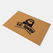 ゴースロッ遠くにスマット、ニューパーソナライズされたホーおもしろいム ドアマット (アングル)