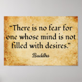 ゴータマブッダやる気を起こさせる引用文 ポスター (正面)
