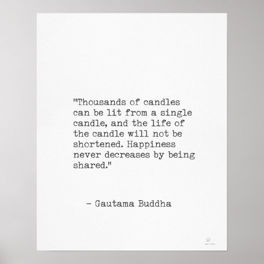 ゴータマブッダ引用文 ポスター (正面)