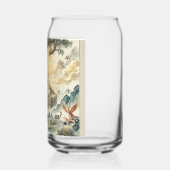 ゴータマ・ブッダ瞑想アートグラス - 平和なダンマ ガラス缶 (左)