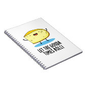 ゴーダタイムズチーズパ転がンおもしろいを許す ノートブック (右側)