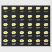 ゴーダタイムズチーズプ転がンおもしろいダークBG ラッピングペーパー (フラット)