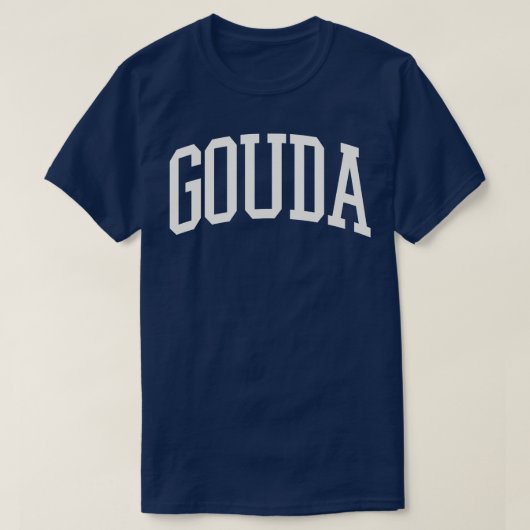 ゴーダチーズカレッジイタリアン型食品郷田愛好家 Tシャツ (デザイン正面)