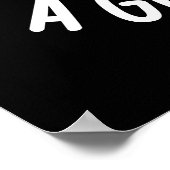 ゴーダデイチーズプリンおもしろいダークBGになる ポスター (角)