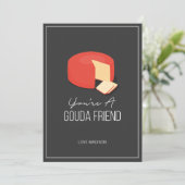 ゴーダフレンドおもしろいバレンタインラブチーズカード シーズンカード (スタンド正面)