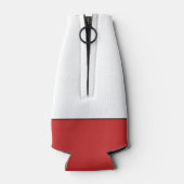 ゴーチームサッカーファンレッド&ブラックフェスティバルスポーツ ボトルクーラー (裏面)