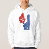 ゴーチームメンスフード付きスウェットシャツ パーカ (正面)