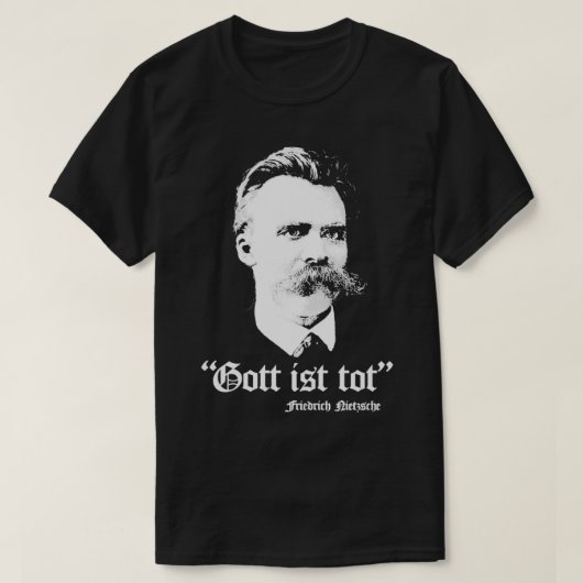 ゴーティストトートフリードリヒNietzsche Tシャツ (デザイン正面)