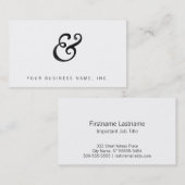 ゴーディオールドスタイル斜体凸版ブラック 名刺 (正面/裏面)