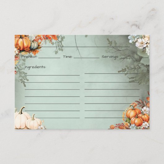 ゴーデコウス レシピ カード (正面)