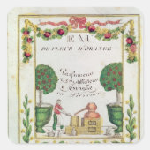 ゴーデフルーアオレンジのヴィネット スクエアシール (正面)