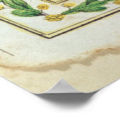 ゴーデフルーアオレンジのヴィネット ポスター (角)