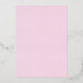 ゴーデンブロッサムズ：エレガントな箔押し花の招待状 箔招待状 (裏面)