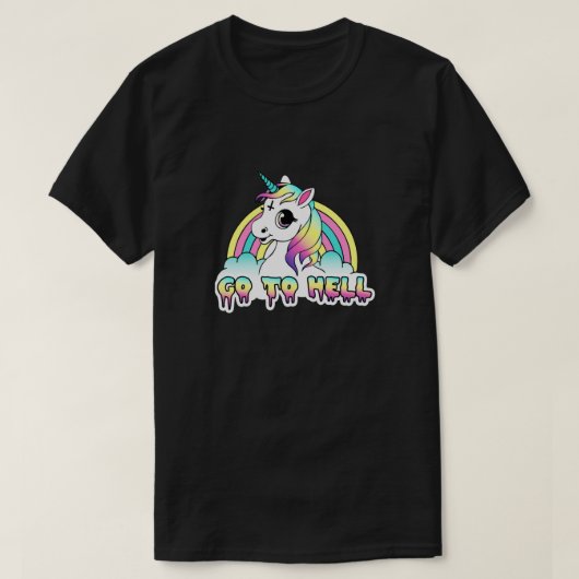 ゴートゥヘルパステルゴシックユニコーンクラシック Tシャツ (デザイン正面)