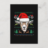 ゴートブリークリスマスサンタクリスマスギフト エンクロージャーカード (正面)