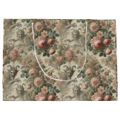 ゴートマンズガーデン – ゴシック民俗学デザイン ラージペーパーバッグ (裏面)