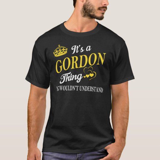 ゴードンのことは分からない Tシャツ (正面)