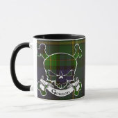 ゴードンのタータンチェックのスカルのマグ マグカップ (左)