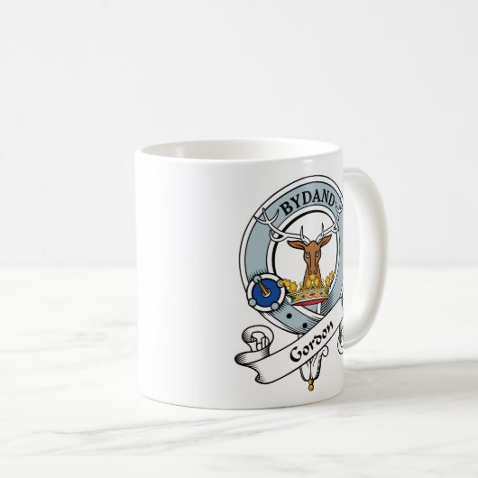 ゴードンの一族は記章を付けます コーヒーマグカップ (正面右)