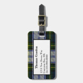 ゴードンの服のタータンチェック格子縞の荷物のラベル ラゲッジタグ (正面縦)