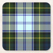 ゴードンの服の格子縞の紙のコースター スクエアペーパーコースター (正面)