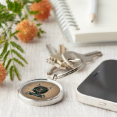 ゴードンクランバッジキーリング キーホルダー (側面)