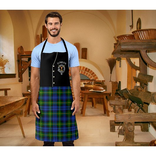 ゴードンクランバッジ&タータンチェックキルエプロン エプロン