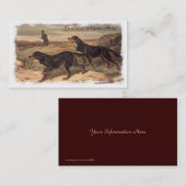 ゴードンセッターの名刺を働かせるヴィンテージ 名刺 (正面/裏面)