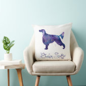 ゴードンセッターの水色 クッション (椅子)