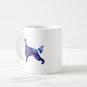 ゴードンセッターの水色 コーヒーマグカップ (正面左)