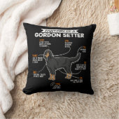 ゴードンセッターの解剖学的おもしろい犬持ち主の贈り物 クッション (ブランケット)