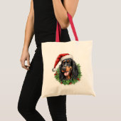 ゴードンセッタークリスマスリース トートバッグ (正面(商品))